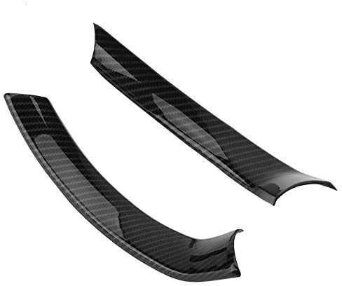 Cornice Decorativa Volante, Fydun 2 Pezzi Accessori Per Interni Auto per Stelvio/, Copertura Volante Elegante Decorazione Volante Auto Accessories, Design Autoadesivo