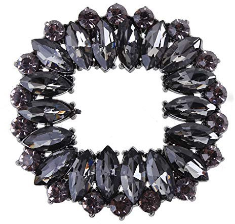 BINGHONG3 2 Pcs/Set Shoe Clip Zinc Alloy Square Hollow Rhinestone Floral Glitter Luxury Clips DIY High Heel Buckle Bridal Wedding Shoes Charms Decoration