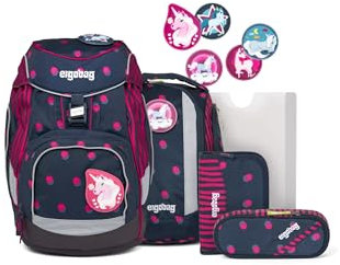 ergobag Pack Set - ergonomischer Schulrucksack, Set 6-teilig