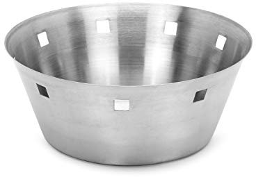 Zap Impex - Cestino per pane e frutta in acciaio Inox, design elegante