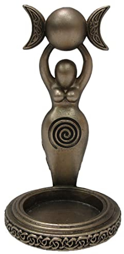 Nemesis Now Teelichthalter Göttin Spirale, Gold, 12 cm