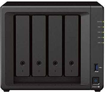 Synology DS923+ (8G Synology RAM) 4-Bay Diskstation NAS (AMD Ryzen™ 4 Threads R1600 Dual-Core 2xRJ-45 1GbE LAN-Port) Bundle mit 4 x 12TB Seagate IronWolf NAS HDDs