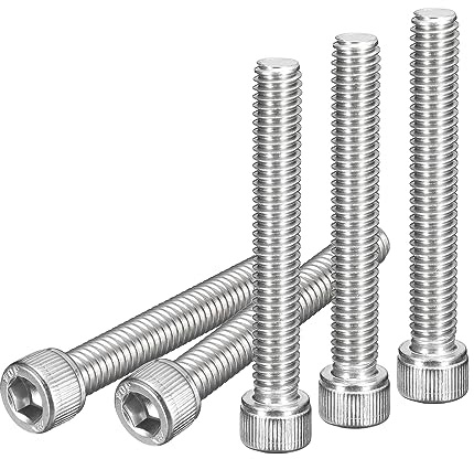 DTGN 5/16-18x2-1/4 (DxH) Vite a Testa Cilindrica Esagonale con Presa a Brugola - 10pz - Viti a Testa Cilindrica Esagonale in Acciaio Inossidabile 304 - Colore Argento
