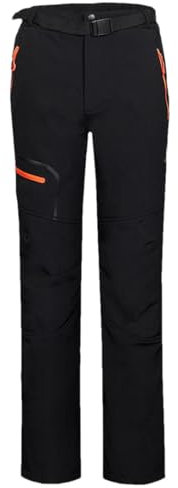 Herren Pantalones Sport Wandern Klettern Outdoor Hosen Männer Trekking Camping Ski Hosen Orange Zipper XXL