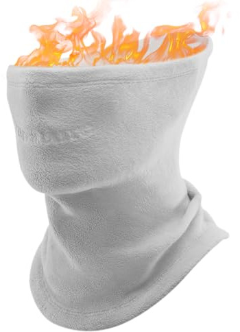 Qunature Winter Halsschlauch Halswärmer Ski Schlauchschal Fleece Dicktes Winddichtes Atmungsaktives Thermo Halstuch Damen & Herren für Outdoor-Sport Skifahren Laufen Radfahren Snowboarden