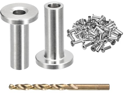 sourcing map Lot de 50 manchons de protection en acier inoxydable pour garde-corps de pont de 0,3 cm, manchons de protection de câble T316 de qualité marine pour système de garde-corps de terrasse