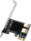 YABOANG PCIe 1 to 2 PCI rise 16X ASIC Miner/USB Bitcoin Miner/GPU mining rigs,PCI-E 1X to External 2 USB 3.0 Adapter Converter w/Large Heatsink,PCIE Splitter Multiplier Extender Card