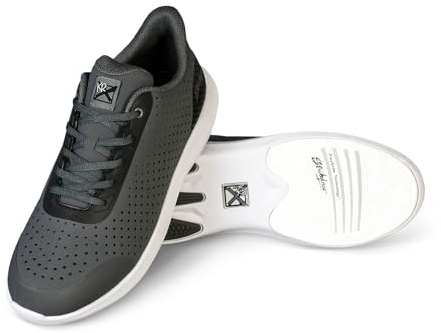 KR Strikeforce Men's Arrow Athletic Right or Left Handed Bowling Shoe, Grey, 8 UK
