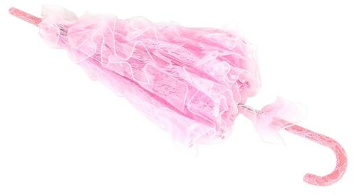 Brudparaply för bröllopsfester fotografi – elegant och snygg spetstak – lämplig för dekoration – smidig öppning och stängning design, Roseate