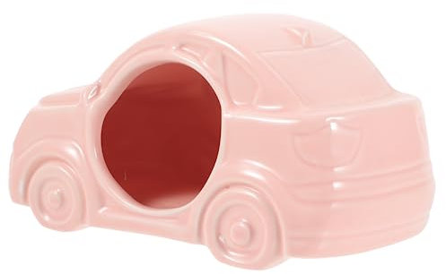 BUGUUYO Hamsterhaus Aus Keramik Niedliches Auto-Design Für Hamster Und Kleintiere Leicht Zu Reinigen Bietet Schlaf Und Spielraum Für Kleine Haustiere Lybm