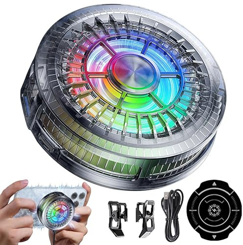 auvstar Raffreddatore Telefono a Semiconduttore, Leggero e Sottile con Potente Effetto Refrigerante, 2 Livelli Regolabili - Ideale per Giocatori e Utenti Intensivi