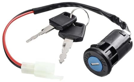 Interruttore di chiave di accensione elettrica a 2 pin universale per compatibilità con ATVS go kart e bici facili installazione