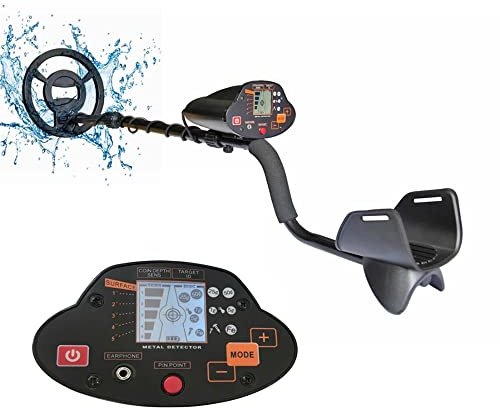 ZOCWJK Metalldetektoren für Erwachsene und Kinder, professionelle Funktion Golddetektor mit LCD-Display & IP68 wasserdichte Suchspule zum Finden von Wertsachen (