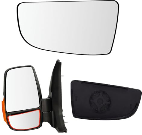 Mingke Vetro Specchio Retrovisore Lato Sinistro per Ford Transit MK8 2014-2023