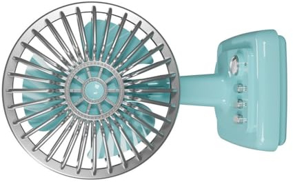 Chenxi Studio Ventilador de escritorio de metal clásico USB pequeño dispositivo de refrigeración recargable con 3 velocidades ajustables para oficina y uso doméstico