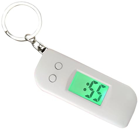 Digital Pocket Watch,Glow-in-The-Dark Electronic Keyring Watch with LED Display | Electronic Clock Keychain for Men Women Teens Boys Girls Family Son Daughter Friends Athletes
