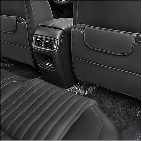 2 Stück Auto Rücksitz Anti Kick Pad für Cupra Born I 2021-2024, Leder Rückenlehne Anti-Kick Pads Auto Rückenlehne Schutz Anti-Kick-Pad Autositzlehne