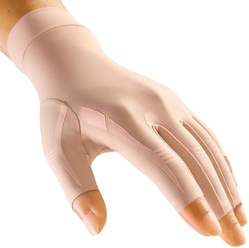 FREETOO Arthrose Handschuhe Damen Herren, Fingerlose Kompressionshandschuhe | Warme Kompression Rutschfeste.Arbeit Schlafen Sport Häkeln Tippen. Arthritis Karpaltunnel Rheuma Schwellung Lipödem
