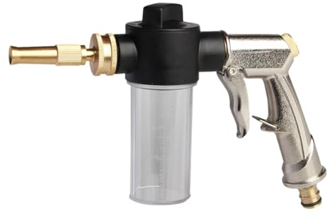 Efficace spruzzatore per tubo da giardino con dispenser di schiuma e sapone ad alta pressione per uso multiplo per la pulizia esterna del pavimento spruzzatore