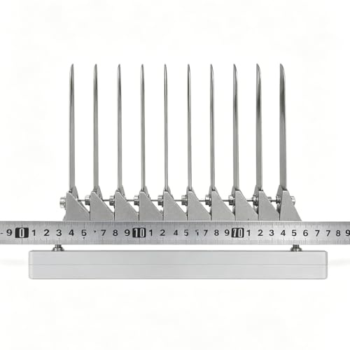Taglierina e affettatrice per uova in acciaio inox, spaziatura regolabile da 2,1 a 4,2 cm, rimovibile, facile da pulire, ideale per tofu e gelatina