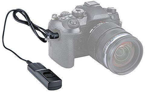 JJC Shutter Release Cable Remote Cord for Olympus OM-D E-M1X,OM SYSTEM OM-1, OM-5, OM-5III, E-M1 Mark II, E-M1 Mark III, E-M5 Mark III Mirrorless Camera - Replaces Olympus RM-CB2 Shutter Cable