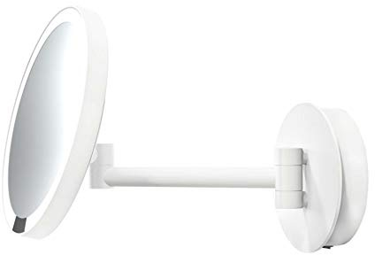 Decor Walther Just Look Wandkosmetikspiegel LED, weiß matt - Vergrößerung 5-Fach