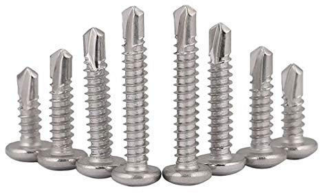 BOZONLI Schrauben Bohren, Endstückschrauben, Linsenkopf Kreuzschlitz Selbstbohrend Selbstschneidende Metallschrauben für Blechbefestigung, M4.8×19mm,20 pcs