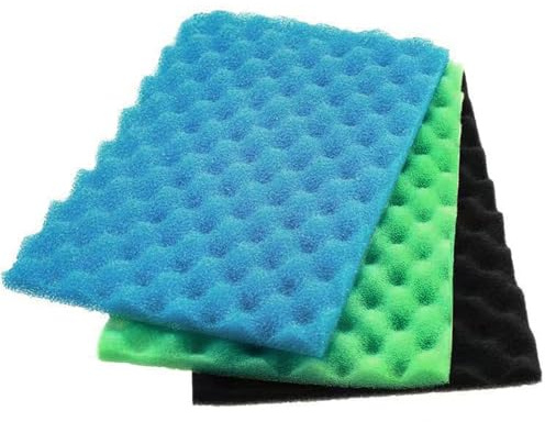 AQUANEAT Aquarium Bio Sponge Foam Filter Media Pad Cut-to-fit for Fish Tank Sump Pond 17 x 11 x 1/2 to 1