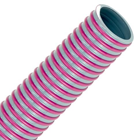FLEXTUBE SE Ø 40mm | Meterware - PVC Spiralschlauch als Saugschlauch und Druckschlauch, dickwandig, elastisch, kältebeständig bis -20°C, UV-beständig