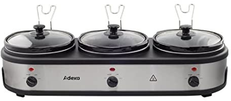 Stalwart DA-NSC325 Ceramic Pot Slow Cooker 3x2.5 litres