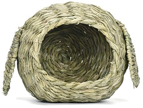 FOLODA Leichtes Grashaus Für Kaninchen Leichte Spielzeughütten Für Kaninchen Eichhörnchen Meerschweinchen Spielen Schlafen Molarengras Versteck Grashütten Für Meerschweinchen Grashütten Für Vögel