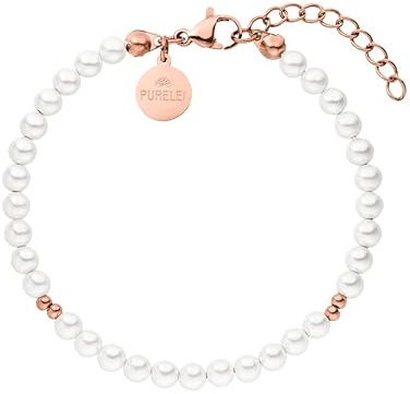 Purelei Finesse Armband (Roségold) – Elegantes, verspieltes Damen Armband – Edelstahl – Verstellbare Länge 16-19 cm – Hawaiianisch inspiriert & wasserfest