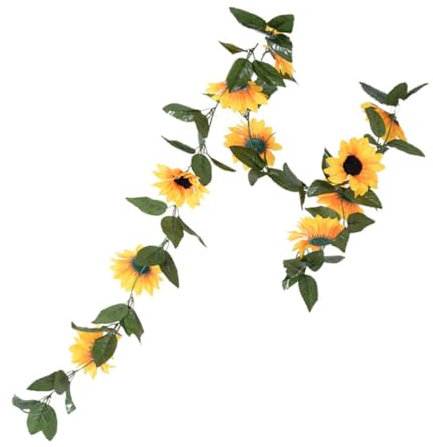 TOPPERFUN 1stück Silk Sunflower Vine Dekoration Künstliche Sonnenblumen Girlande Für Hochzeiten Partys Und Garten Für Und Außeneinsatz