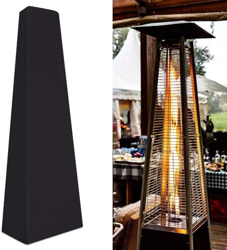 Full Length Patio Heater Cover,87 Inch Patio Heater Waterproof Heavy Duty Protective Cover,Windproof Rip-Proof Triangle Tall Heater Covers For Indoor Outdoor Pyramid Patio Garden Heater Cover
