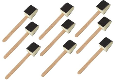 PRETYZOOM 9stücke Teiliges Toiletten-schwammbürsten Mit Holzgriff Wiederverwendbare Reinigungspinsel Für Haushaltsreinigung Effektive Fleckenentfernung Flexibles Schwammmaterial Für Enge