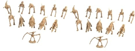 Gogogmee STK Dinosaurier-Spielzeug Mini-dinosaurierfigur Spielzeug Pädagogische erfiguren Desktop-er-Modell Monoclonius Dino- er-Skelett Hölzern