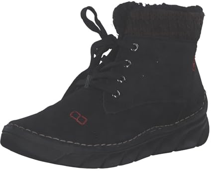 Rieker Donna 55031 Stivali stringati, nero, 39 EU, Nero, 39 EU