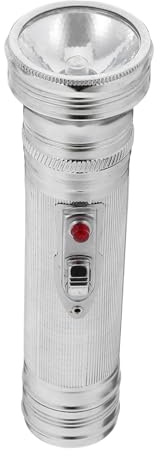 SHINEOFI Linterna Vintage Años 80 de Metal Hierro, Linterna de Mano Portátil Diseño Clásico y Funcionamiento a Pilas para Camping y Senderismo Estilo Aleatorio