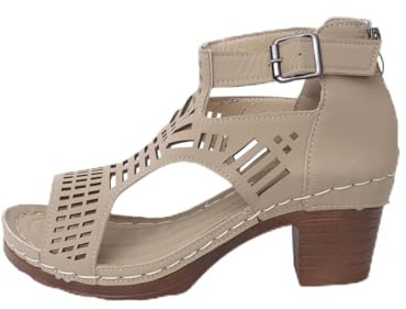 Cocila Sandalias Plataforma Mujer Verano Comodas De Tacón Grueso Con Abertura Y Pez Para (Wh2, 43) Zapatos Tacon Bajo Negras Doradas Stilettos Fiesta Plateadas Rosa Fucsia Pie Ancho Talla 35