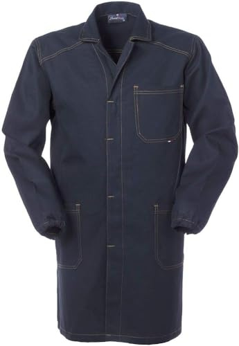 SERIO PLUS + Camice Uomo da Tecnico O Officina Generica Blu Scuro Tessuto Robusto A60109 (L)