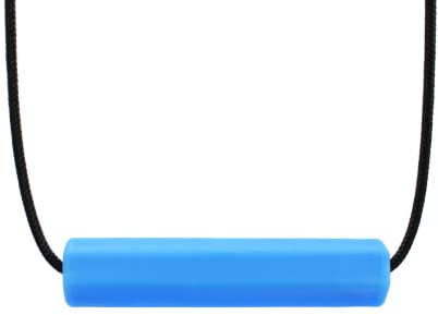 ARK® Kauhalskette Tube in verschiedenen Stärken mit einstellbarer Abreißleine und ATC Pflegeanleitung - Sensory Halskette, Beißblock, Kauen, Zahnen, Autismus