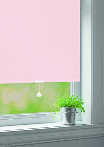 JalousieCrew Springrollo Classic Mittelzugrollo Schnapprollo Rollo Soft Rose - Breite 60-220 cm Länge 180 cm und 230 cm Blickdicht Blickschutz (160 x 180 cm)