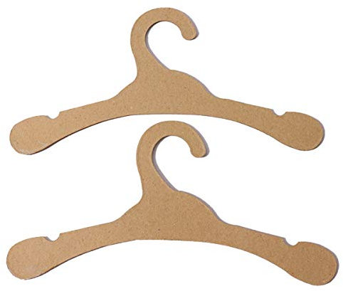 32 perchas de cartón, respetuosas con el medio ambiente y saludables, perchas recicladas de cartón natural, almacenamiento y organización de ropa infantil (28 cm)