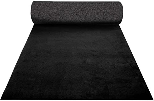 Floordirekt Autoteppich M Kofferraummatte | Innenraumverkleidung für Auto Restauration & Instandhaltung aus hochwertiger Velours-Oberfläche | Meterware Kofferraum Schutzmatte 4mm Schwarz 100 x 150 cm