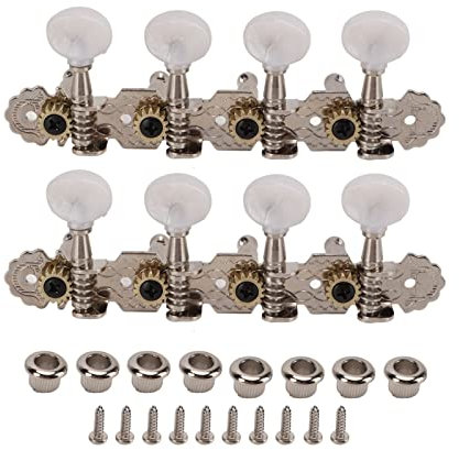 Alomejor 2PCS Mandolin Machine Head Tuning Pegs String Tuning Buttons Instrument Replacement Parts