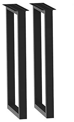 2 Tischkufen Metall, 50*70cm,50*100cm Tischbeine DIY Für Esstische, Möbelfüße Aus Schmiedeeiserne, Rechteckigen Modern Metall Tischbeine, Für Esstisch Schreibtisch Couchtisch Bank ( Color : Black , Si