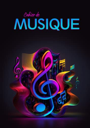 Cahier de Musique avec 12 Portées et Carreaux Seyes Moderne: Carnet de Partitions et Solfège | 110 pages Grand Format A4 | Couverture Design: Pour ... Instruments de Musique, Composition Musicale
