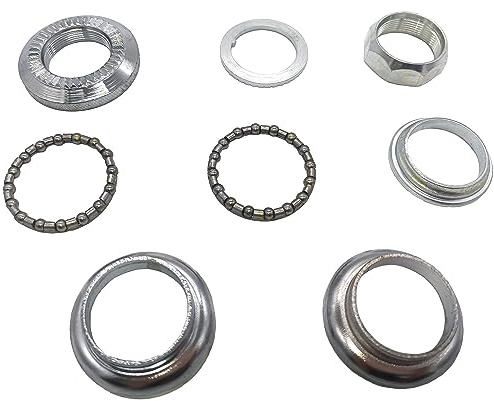 BQPOLING 8 PCS Set Gewinde Fahrrad Headset Combo, Fahrrad Vordergabel Schüssel Set 1 -24T22.23027mm