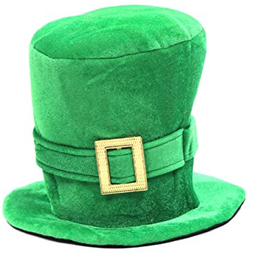 Abaodam St Patricks Day Karneval Performancehut Grün Atmungsaktiv Dekorativ Partykappe Cosplay Zubehör Kleiner Zylinder Stirnband Haarschmuck für Freunde und Familie