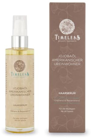 TBS Haarserum Jojobaöl Amerikanischer Ureinwohner - Für Intensive Feuchtigkeitsaufnahme, Entwirrt Verfilztes Haar und Verleiht Glanz